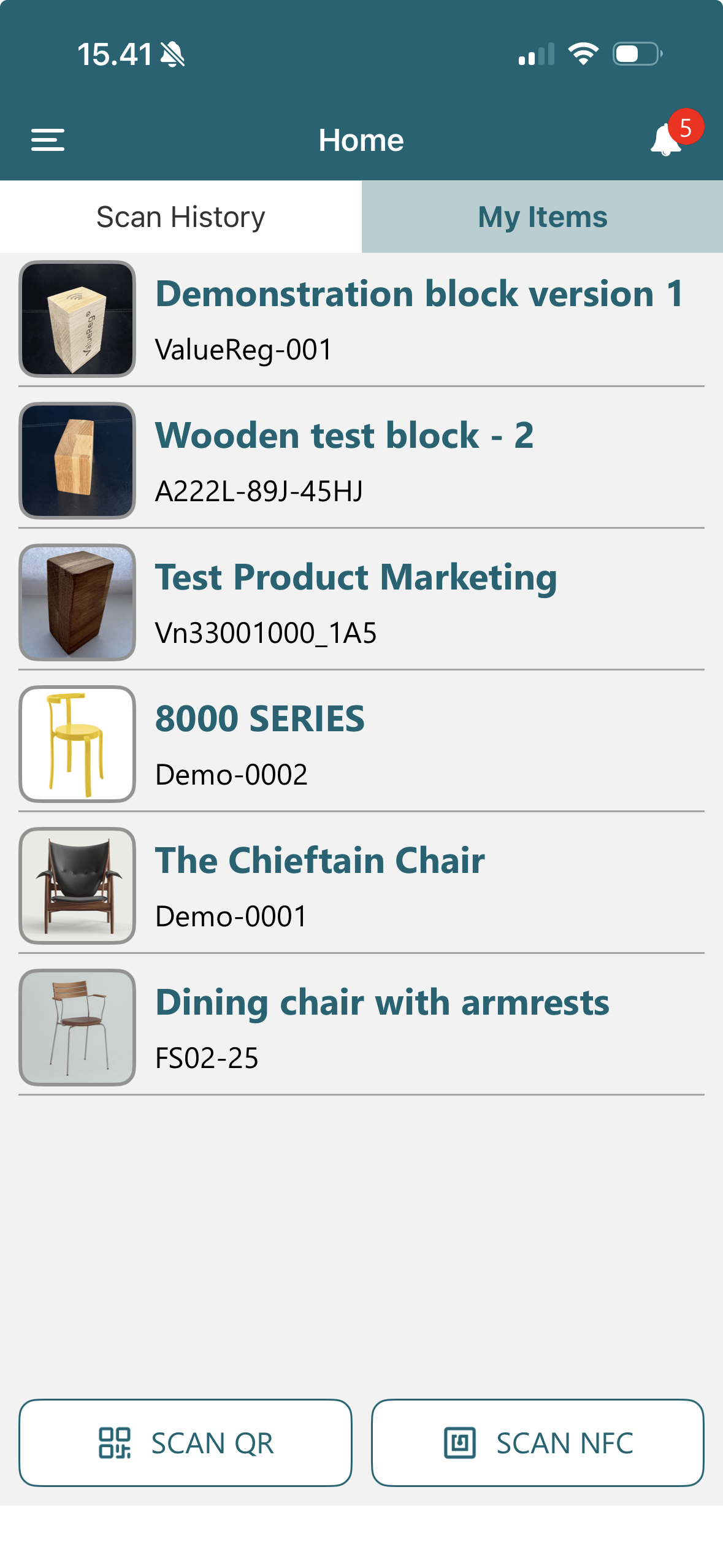 ValueReg App – scanning